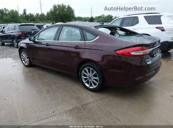 3FA6P0H79HR412331 2017 FORD FUSION Burgundy Tył lewy