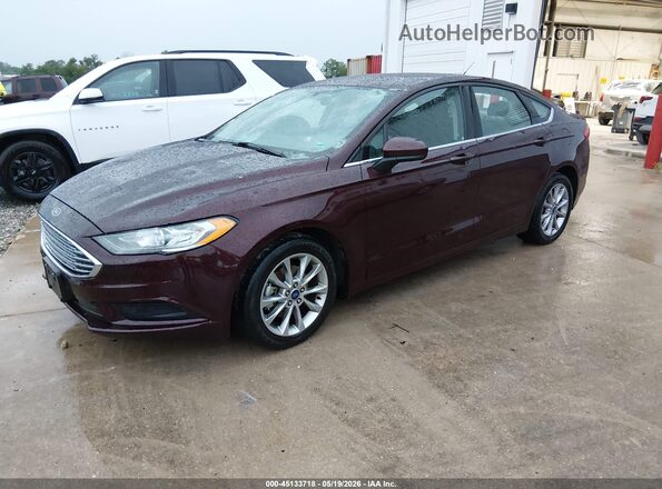 3FA6P0H79HR412331 2017 FORD FUSION Burgundy Przód lewy