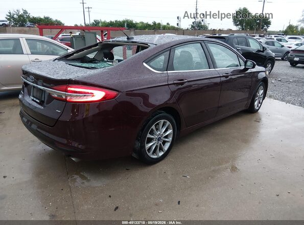 3FA6P0H79HR412331 2017 FORD FUSION Burgundy Tył prawy