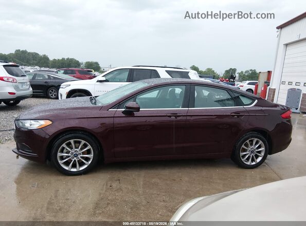 3FA6P0H79HR412331 2017 FORD FUSION Burgundy Widok wnętrza 360 stopni