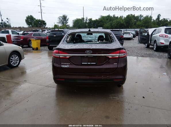 3FA6P0H79HR412331 2017 FORD FUSION Burgundy 