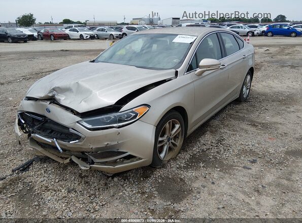 3FA6P0HD0JR133670 2018 FORD FUSION Золотой Передняя левая четверть