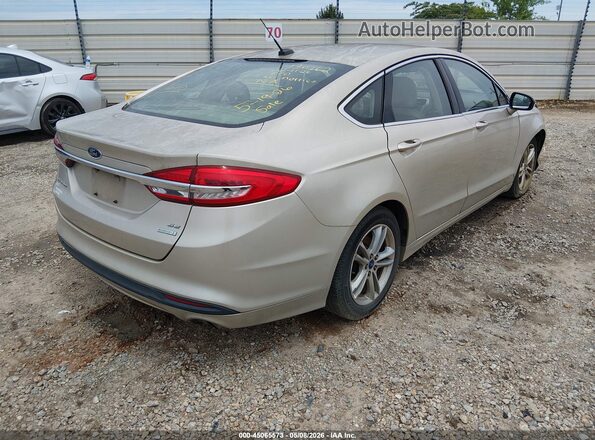 3FA6P0HD0JR133670 2018 FORD FUSION Золотой Задняя правая четверть