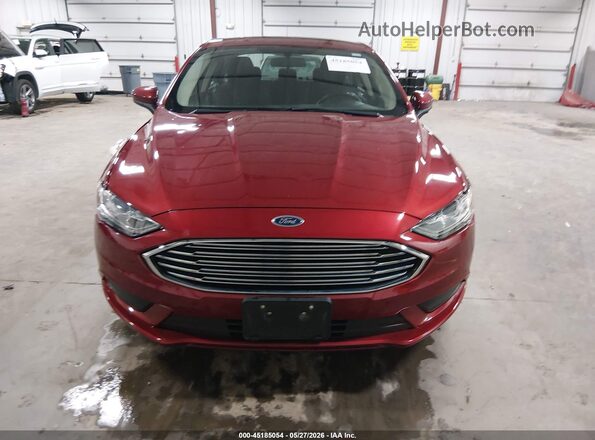 3FA6P0HD0JR201708 2018 FORD FUSION Red Instrument cluster view