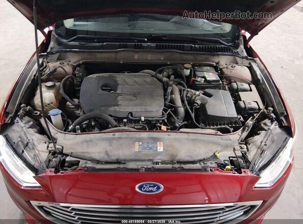 3FA6P0HD0JR201708 2018 FORD FUSION Red Rear view