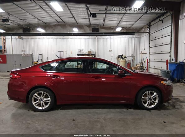 3FA6P0HD0JR201708 2018 FORD FUSION Red Rear interior view