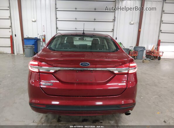 3FA6P0HD0JR201708 2018 FORD FUSION Red 