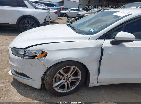 3FA6P0HD0JR231792 2018 FORD FUSION White Вид спереду