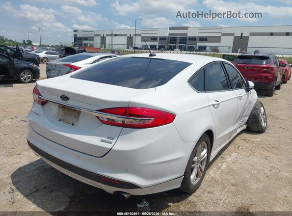 3FA6P0HD0JR231792 2018 FORD FUSION White Задня права чверть
