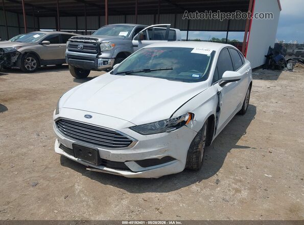 3FA6P0HD0JR231792 2018 FORD FUSION White Передня ліва чверть