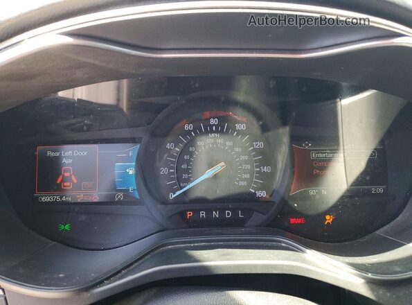 3FA6P0HD0LR251575 2020 FORD FUSION Silver ხელსაწყოთა პანელის ხედი