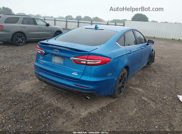 3FA6P0HD0LR255318 2020 FORD FUSION Blue Задня права чверть