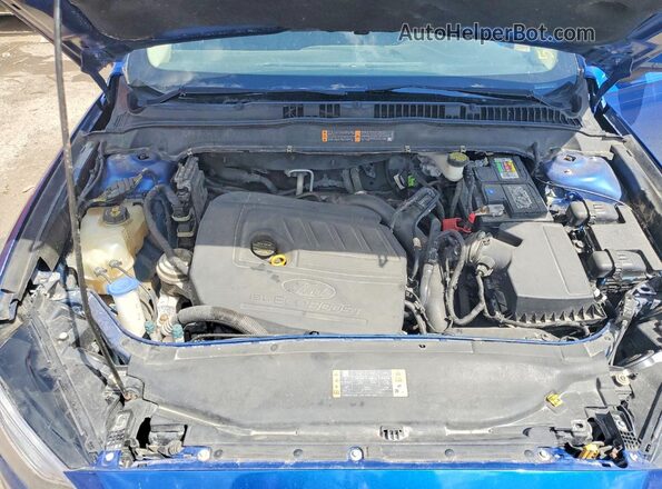 3FA6P0HD1HR305263 2017 FORD FUSION Blue Widok wnętrza z tyłu