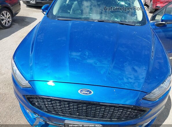3FA6P0HD1JR201717 2018 FORD FUSION Blue Вид спереду