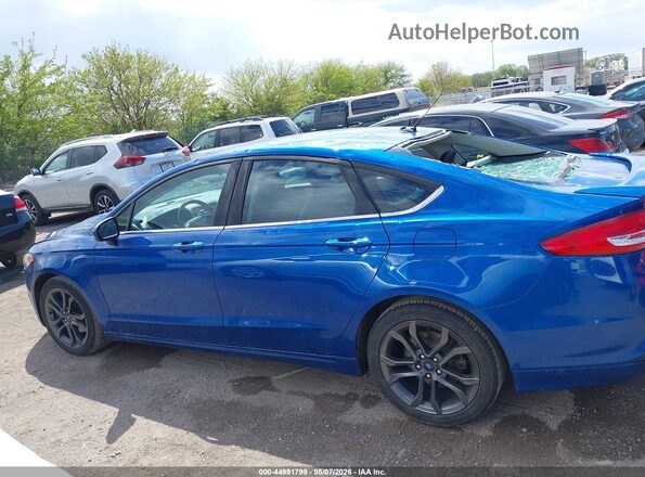 3FA6P0HD1JR201717 2018 FORD FUSION Blue Панорамний вид салону 360°