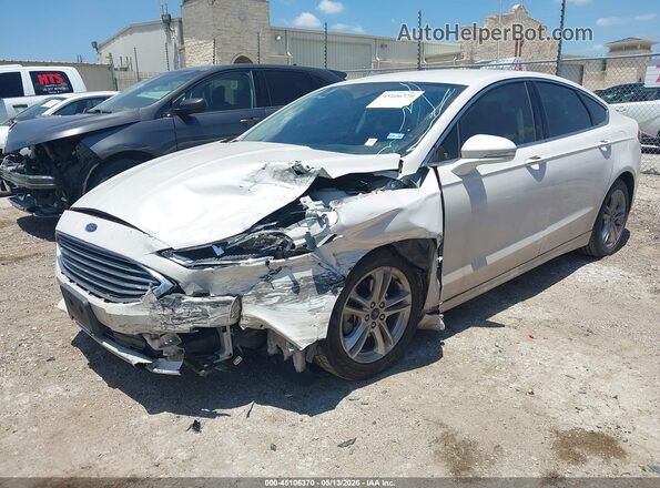 3FA6P0HD1JR213625 2018 FORD FUSION White Przód lewy