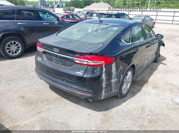 3FA6P0HD1JR255812 2018 FORD FUSION Black Trasero derecho