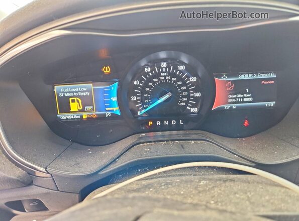 3FA6P0HD1LR251472 2020 FORD FUSION Black ხელსაწყოთა პანელის ხედი