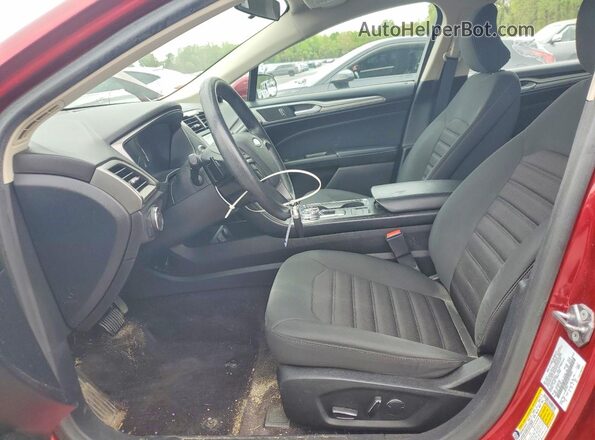 3FA6P0HD2JR199833 2018 FORD FUSION Красный Вид салона спереди