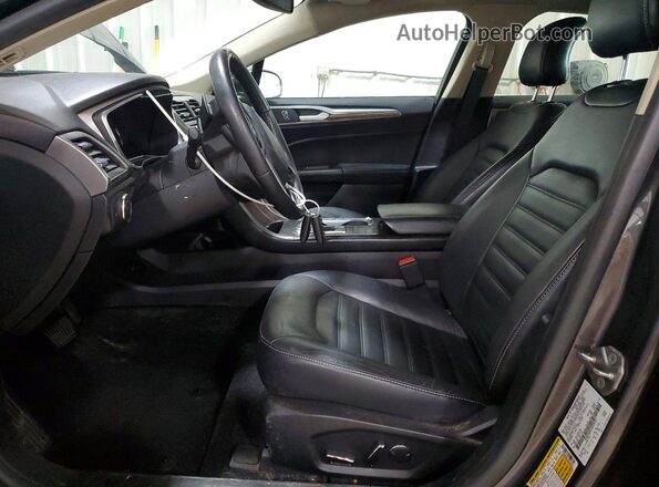 3FA6P0HD2JR239571 2018 FORD FUSION Угольный Вид салона спереди