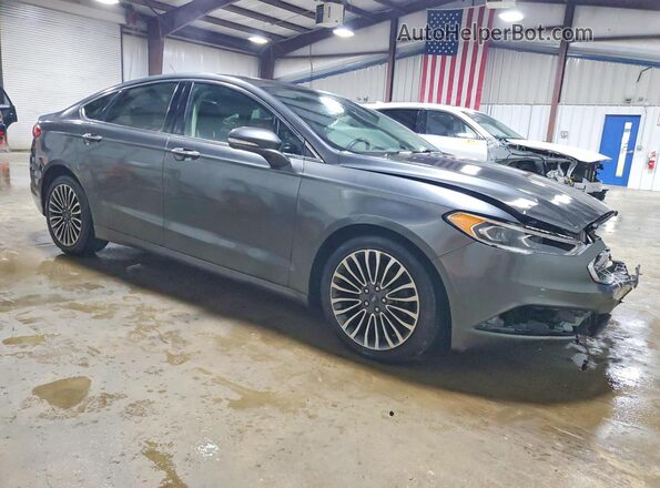 3FA6P0HD2JR239571 2018 FORD FUSION Угольный Передняя правая четверть