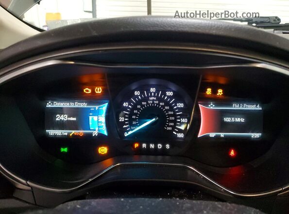 3FA6P0HD2JR239571 2018 FORD FUSION Угольный Вид щитка приборов