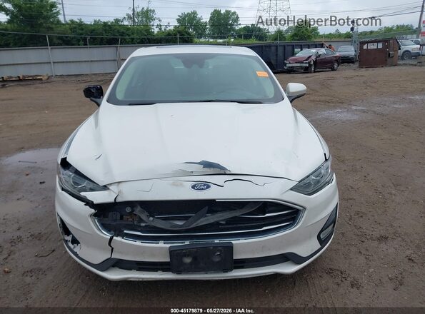 3FA6P0HD2KR282390 2019 FORD FUSION White Вид щитка приладів