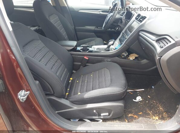 3FA6P0HD3GR236588 2016 FORD FUSION Burgundy წინა სალონის ხედი