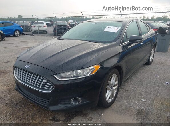 3FA6P0HD3GR387558 2016 FORD FUSION Black Առջևի ձախ երեք քառորդ տեսարան
