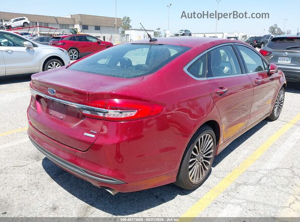 3FA6P0HD3JR204649 2018 FORD FUSION Red Rear right