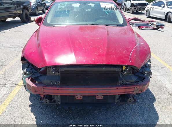3FA6P0HD3JR204649 2018 FORD FUSION Red 