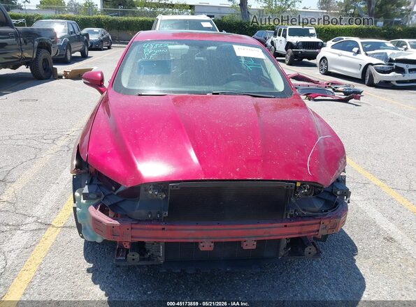 3FA6P0HD3JR204649 2018 FORD FUSION Red Rear interior view