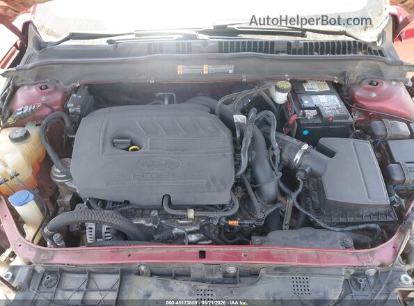 3FA6P0HD3JR204649 2018 FORD FUSION Red Rear view