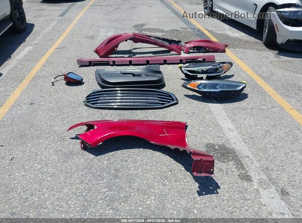 3FA6P0HD3JR204649 2018 FORD FUSION Red Instrument cluster view