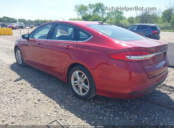 3FA6P0HD3JR223427 2018 FORD FUSION Red Tył lewy