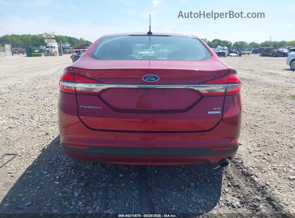 3FA6P0HD3JR223427 2018 FORD FUSION Red 