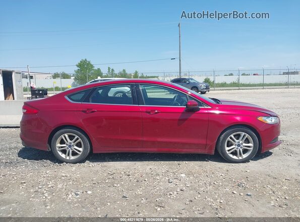 3FA6P0HD3JR223427 2018 FORD FUSION Red Widok wnętrza z tyłu