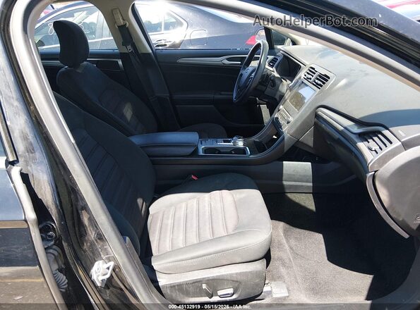 3FA6P0HD3JR279481 2018 FORD FUSION Black წინა სალონის ხედი