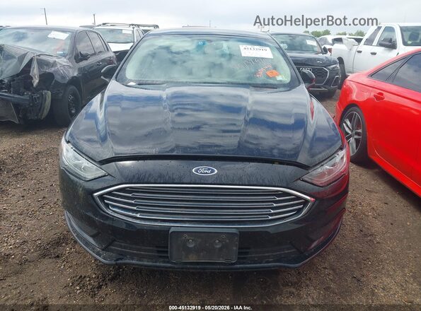 3FA6P0HD3JR279481 2018 FORD FUSION Black წინა პანელის ხედი