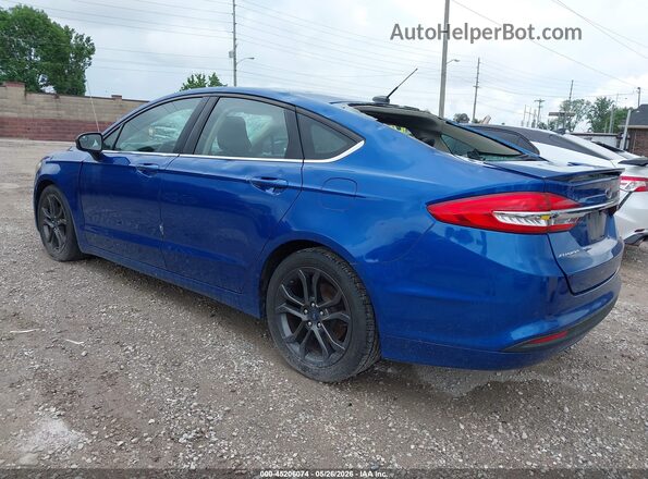 3FA6P0HD3JR285040 2018 FORD FUSION Blue Հետևի ձախ