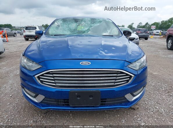 3FA6P0HD3JR285040 2018 FORD FUSION Blue Սարքավորումների վահանակի տեսք