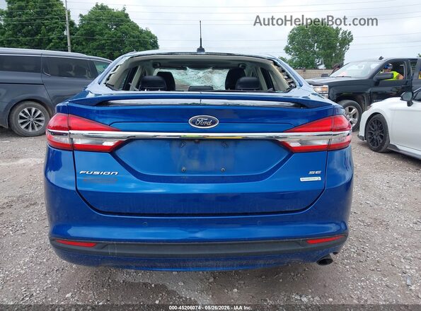 3FA6P0HD3JR285040 2018 FORD FUSION Blue 