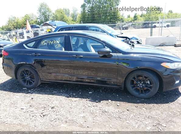 3FA6P0HD3LR107213 2020 FORD FUSION Черный Вид задней части салона