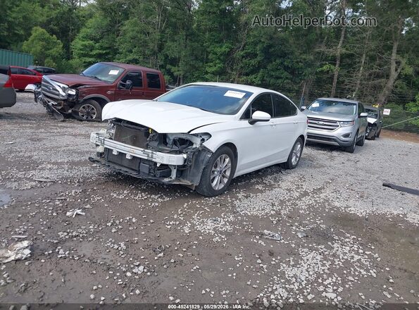 3FA6P0HD3LR143869 2020 FORD FUSION White Առջևի ձախ երեք քառորդ տեսարան