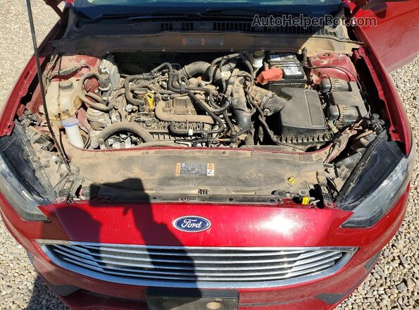 3FA6P0HD3LR148182 2020 FORD FUSION Red Rear interior view