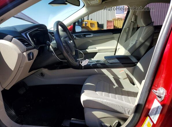 3FA6P0HD3LR148182 2020 FORD FUSION Red Front interior view