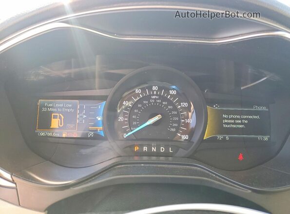 3FA6P0HD3LR148182 2020 FORD FUSION Red Instrument cluster view