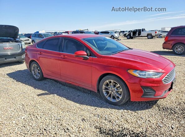 3FA6P0HD3LR148182 2020 FORD FUSION Red Front right
