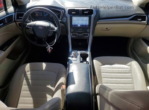 3FA6P0HD3LR148182 2020 FORD FUSION Red Dashboard view