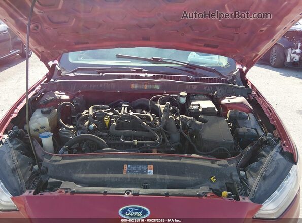 3FA6P0HD3LR248329 2020 FORD FUSION Red Widok z tyłu